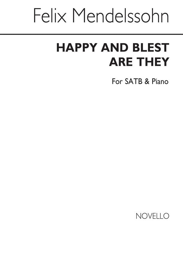 F Happy And Blest Are They (From St Paul)